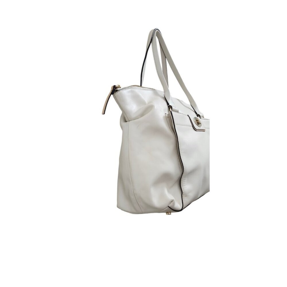 Kate Spade Hampton Road Janie Bag White Leather Satchel Shoulder Bag - Picture 7 of 15